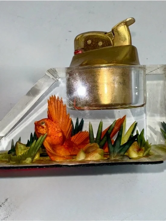 EVANS Ocean Fish Clear Tabletop Lightr Decorative Collectible Rare - Picture 4 of 6